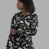 cosmic drifters fungalis print sweater front