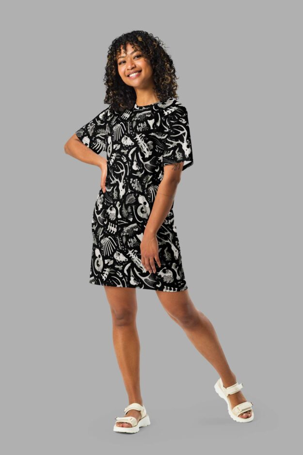 fungalis print t shirt dress