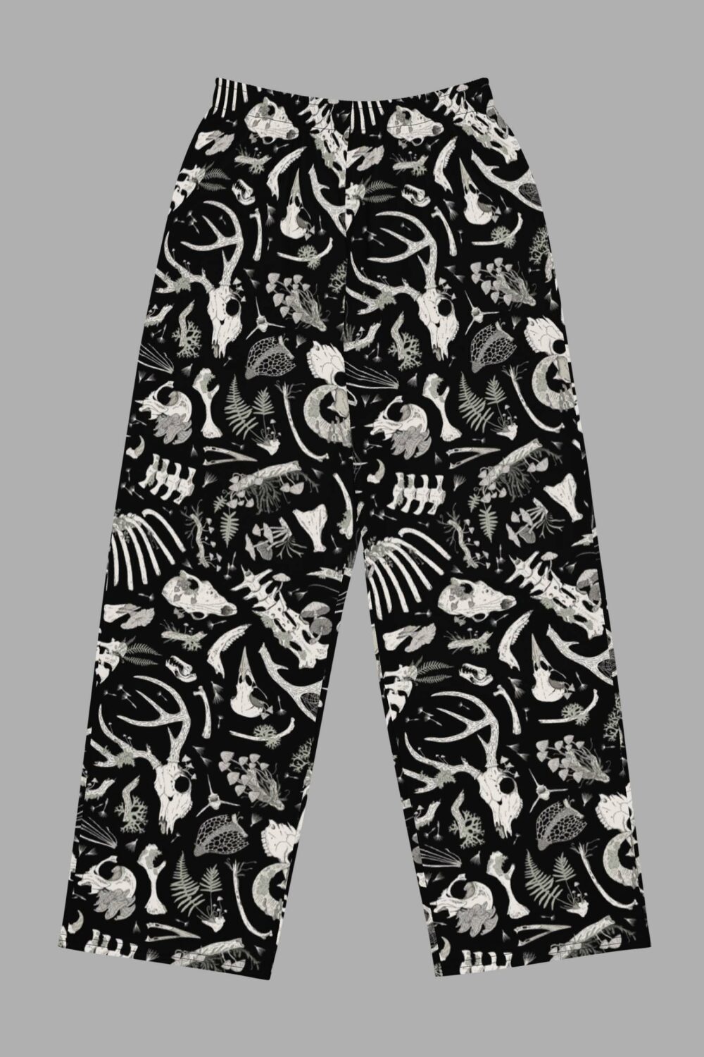 cosmic drifters fungalis print unisex wide leg pants front 2