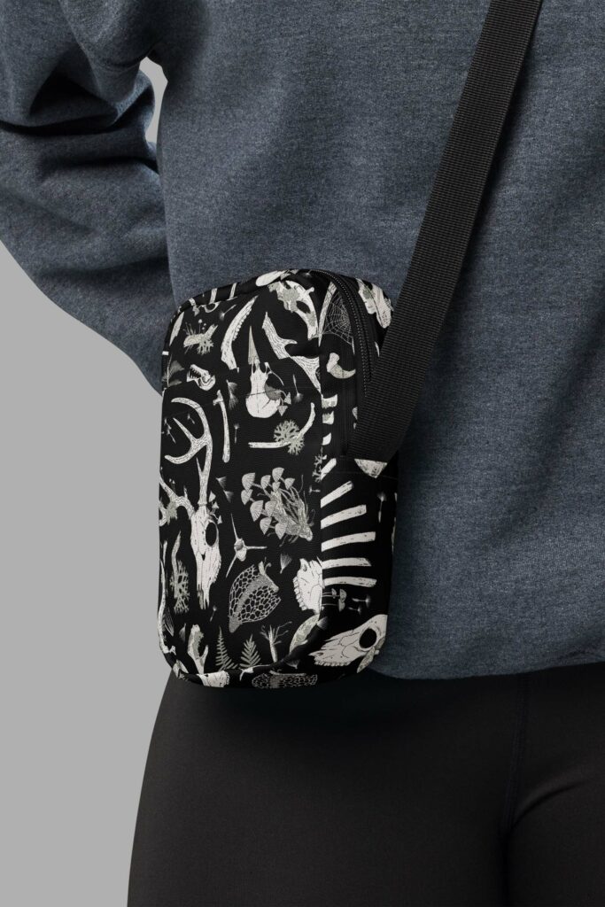 Fungalis Print Utility Crossbody Bag - Cosmic Drifters
