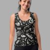 cosmic drifters fungalis print womens tank top front