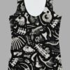 cosmic drifters fungalis print womens tank top front 2