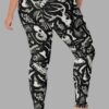 cosmic drifters fungalis print yoga leggings back