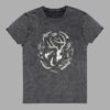 cosmic drifters fungalis unisex denim t shirt black front 3