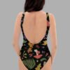 cosmic drifters hedge witch print one piece swimsuit back