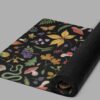 cosmic drifters hedge witch print yoga mat close
