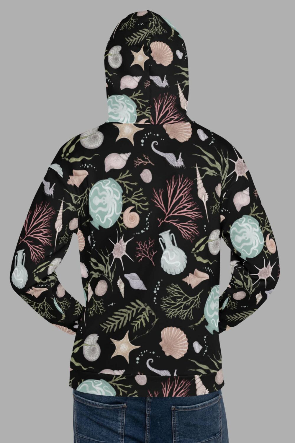 cosmic drifters hoodie back sea witch print