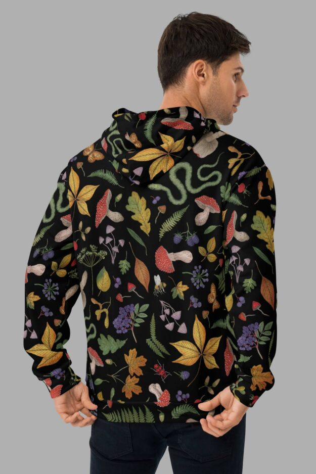 cosmic drifters hoodie back2 hedge witch print
