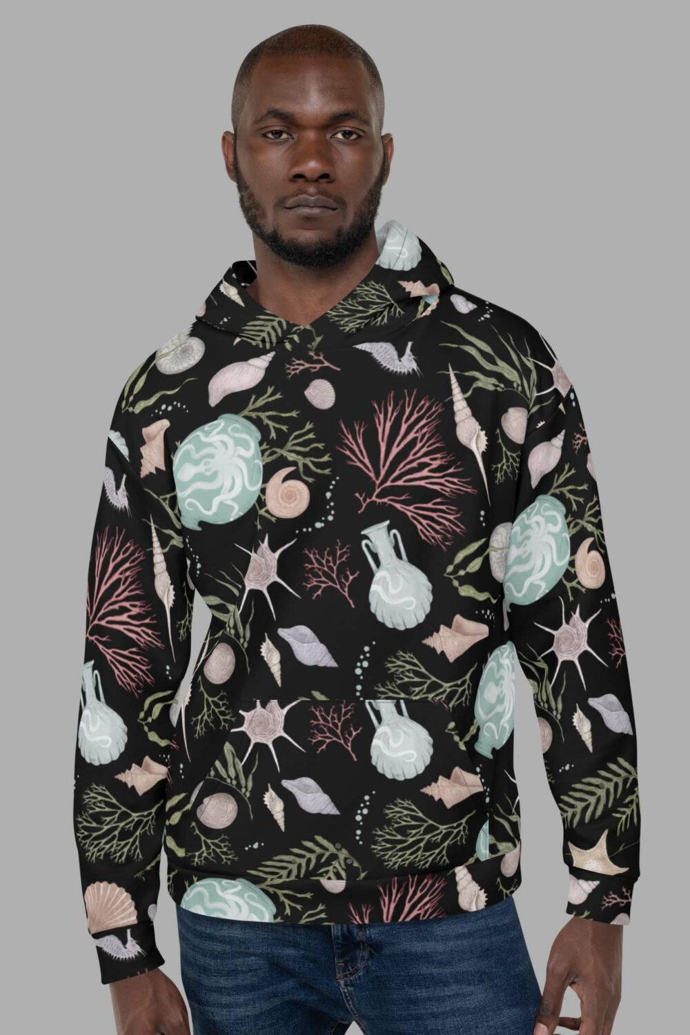 cosmic drifters hoodie front 2 sea witch print