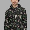 cosmic drifters hoodie front forest witch print