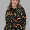 cosmic drifters hoodie front hedge witch print