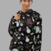 cosmic drifters hoodie front sea witch print