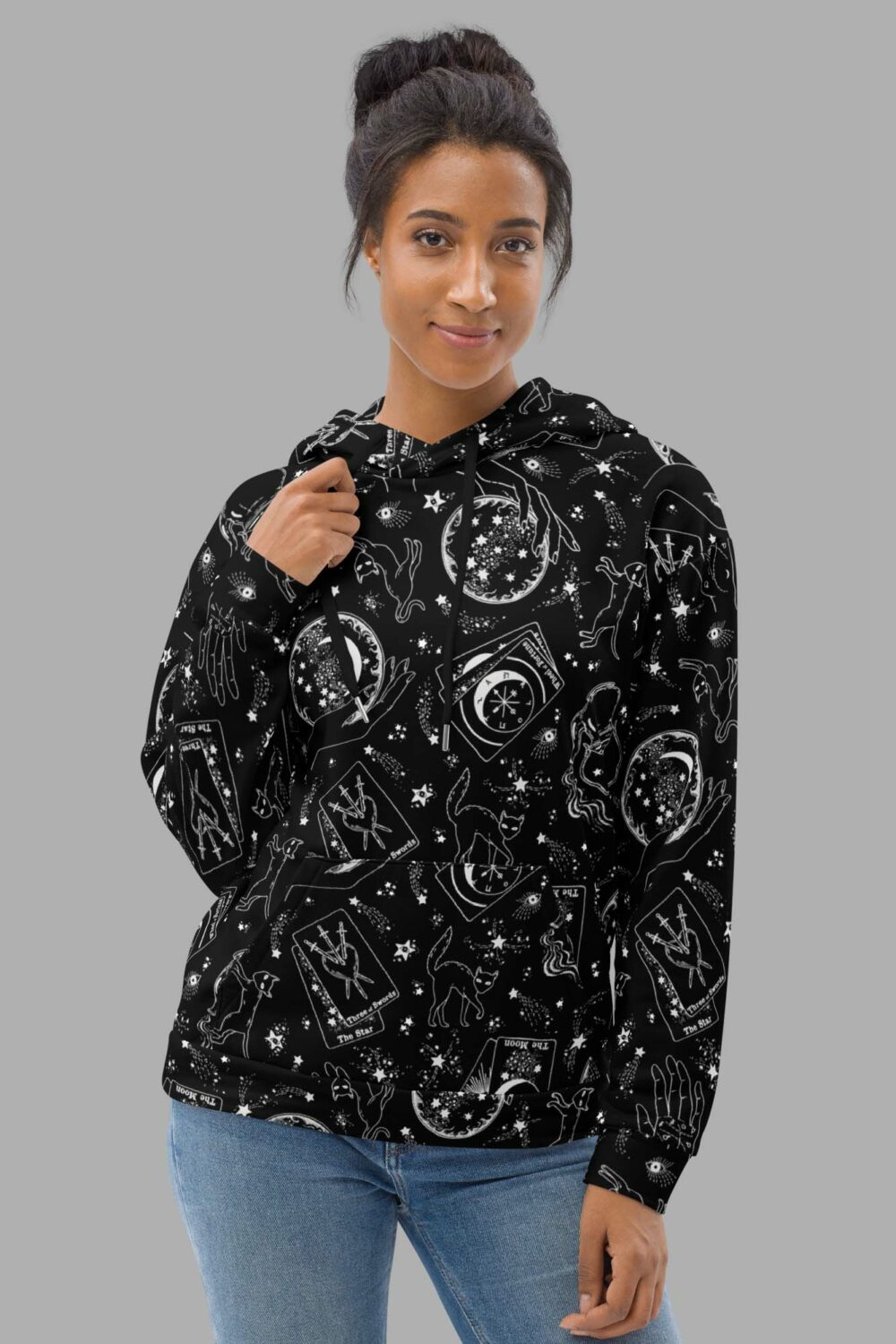cosmic drifters hoodie front2 travelling carnival print