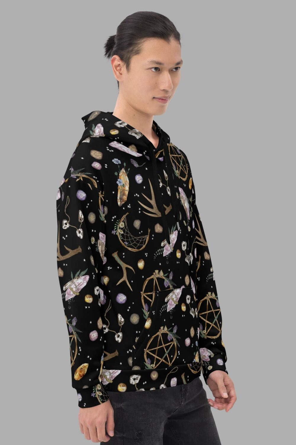 cosmic drifters hoodie side2 earth witch print