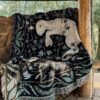 imbolc soft woven tapestry blanket limited edition