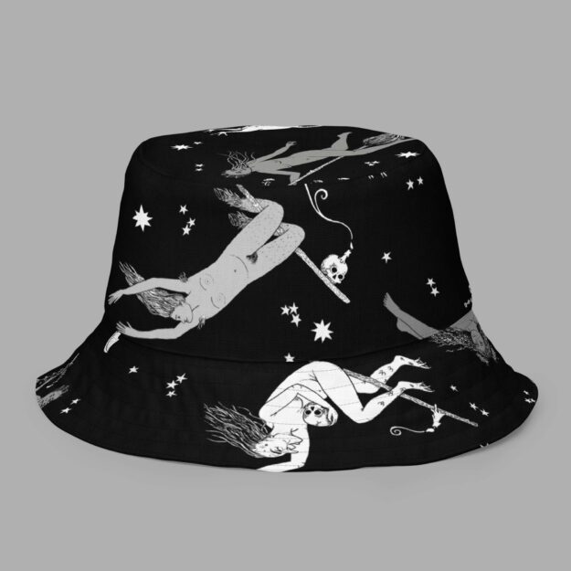 cosmic drifters intersectional witches bucket hat front