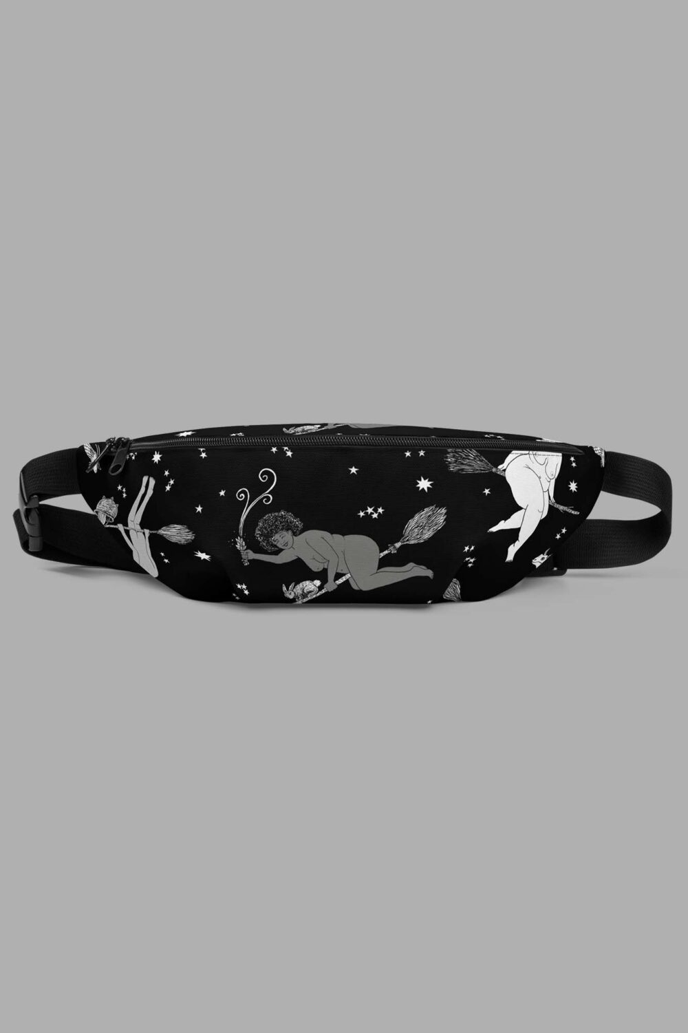 cosmic drifters intersectional witches print fanny pack front