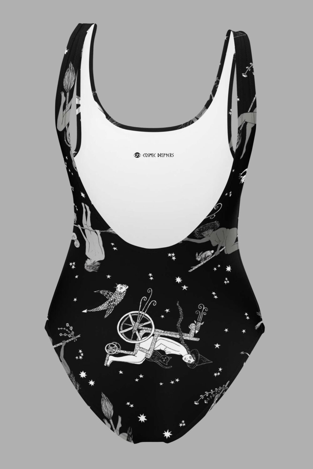 cosmic drifters intersectional witches print one piece swimsuit side3