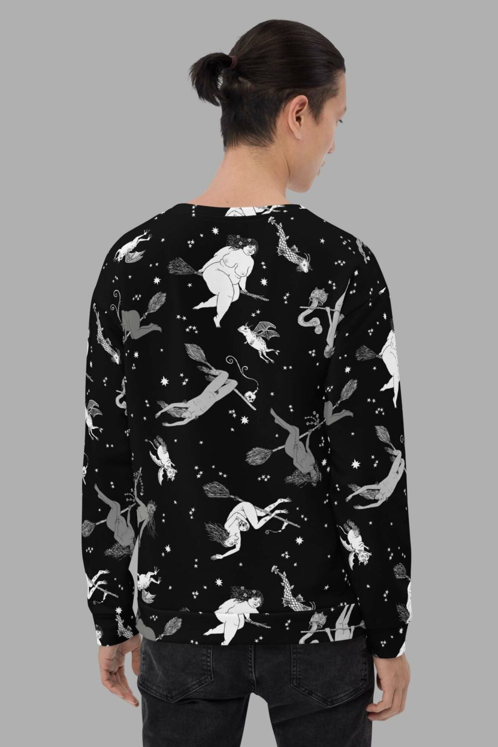 cosmic drifters intersectional witches print sweater back