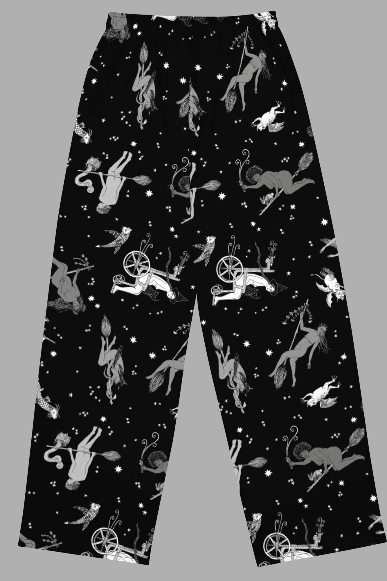 Intersectional Witches Print Yoga Leggings, XS-XL - Cosmic Drifters
