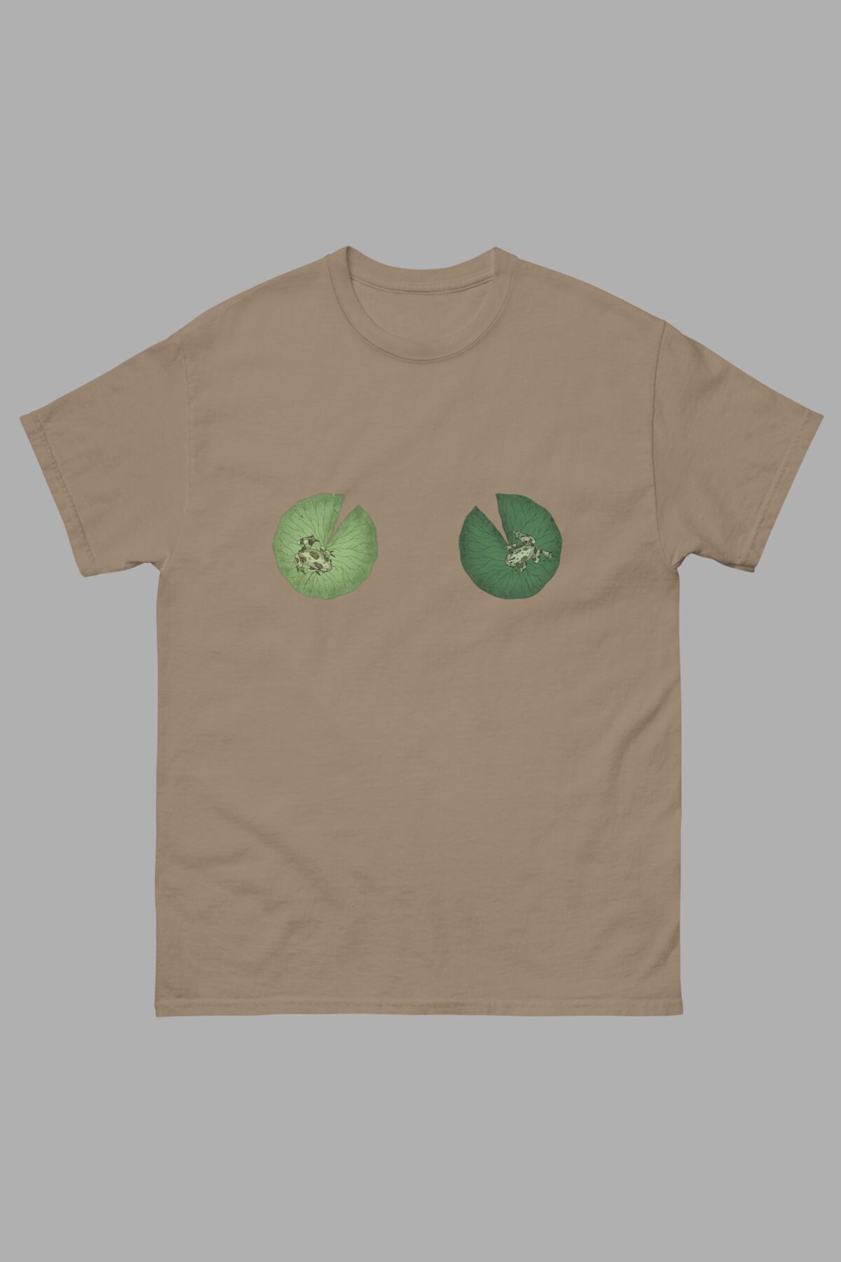 cosmic drifters lily pad tiddies print classic tee front2