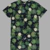 cosmic drifters lily pond print all over print t shirt dress back