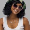 lily pond print reversible bucket hat