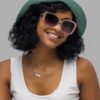 lily pond print reversible bucket hat