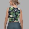 cosmic drifters lily pond print crop top back