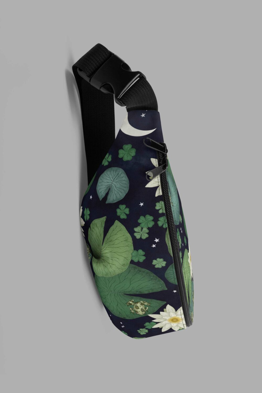 cosmic drifters lily pond print fanny pack side