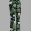 cosmic drifters lily pond print flare leggings front 2