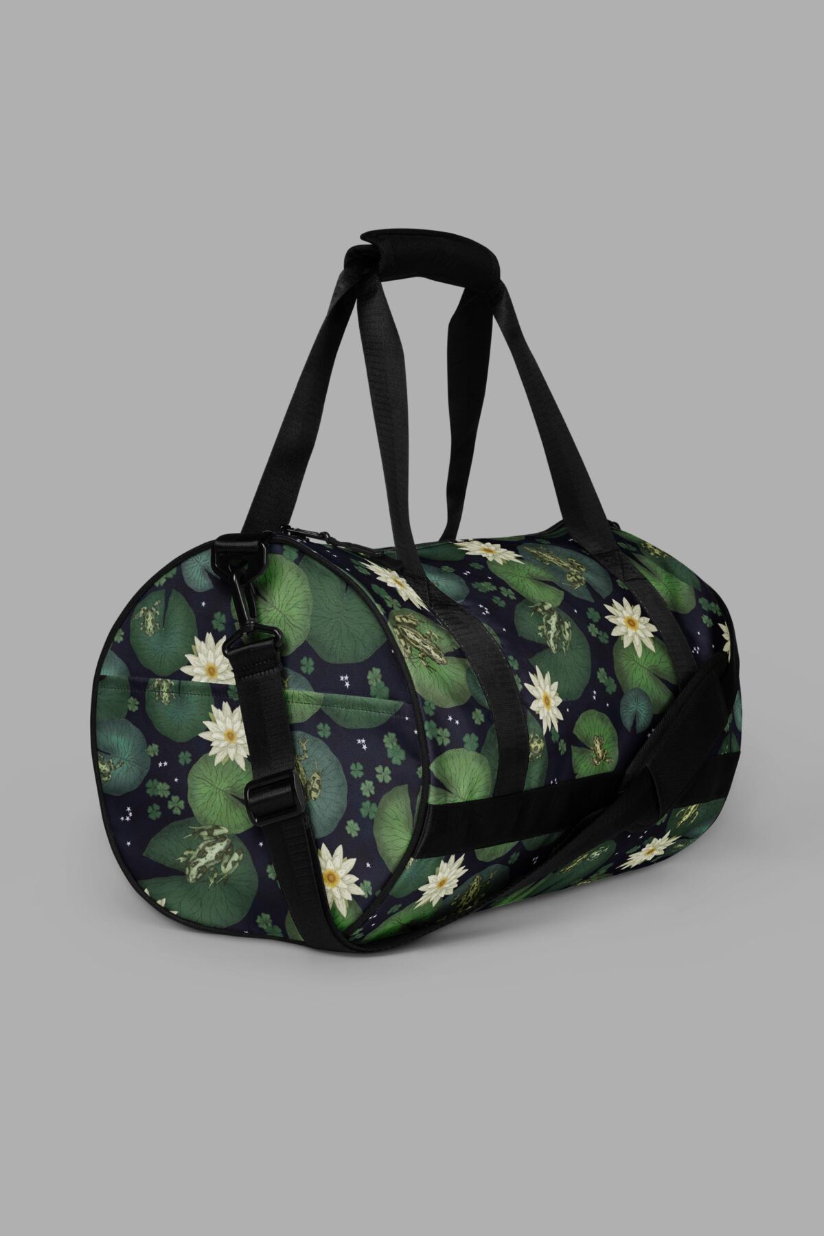 cosmic drifters lily pond print gym bag end2