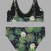 cosmic drifters lily pond print high waist bikini back2