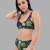 cosmic drifters lily pond print high waist bikini front