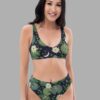 cosmic drifters lily pond print high waist bikini front2