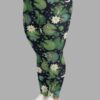 cosmic drifters lily pond print plus size leggings side