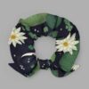 cosmic drifters lily pond print recycled scrunchie 2