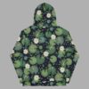 cosmic drifters lily pond print recycled unisex hoodie back2