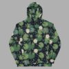 cosmic drifters lily pond print recycled unisex hoodie front2