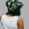 cosmic drifters lily pond print reversible bucket hat back