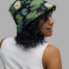 cosmic drifters lily pond print reversible bucket hat side