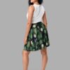 cosmic drifters lily pond print skater skirt back