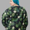 cosmic drifters lily pond print sweater back