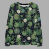 cosmic drifters lily pond print sweater front2