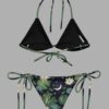 cosmic drifters lily pond print triangle bikini back2