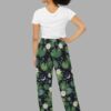 cosmic drifters lily pond print unisex wide leg pants back