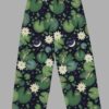 cosmic drifters lily pond print unisex wide leg pants back 2