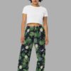 cosmic drifters lily pond print unisex wide leg pants front