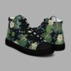 cosmic drifters lily pond print womens high top canvas shoes 3