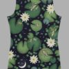 cosmic drifters liy pond print womens tank top back 2